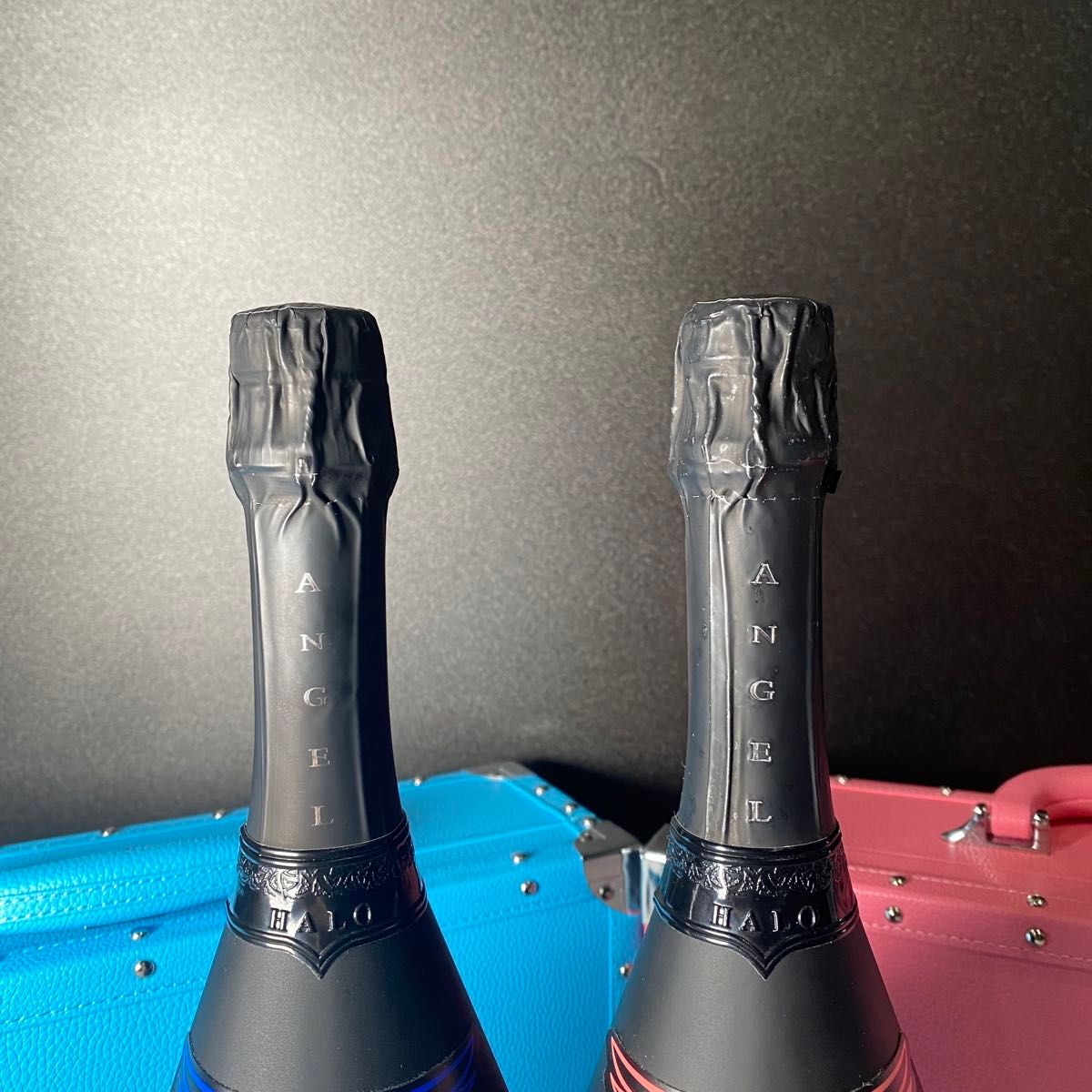 エンジェル シャンパン ヘイロー ブルー ピンク 未開封 箱付き エンジェル シャンパン ヘイロー ブルー ピンク 未開封 箱付き