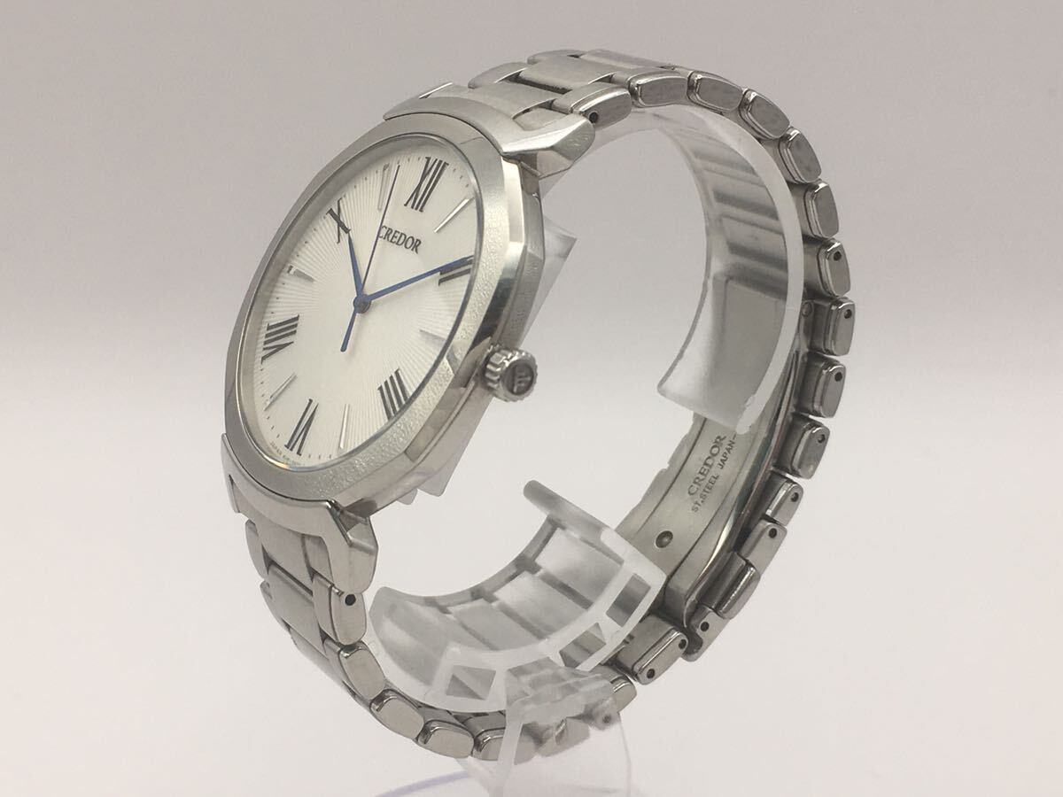 (R259) 稼動 セイコー クレドール リネアルクス GCAR979 8J81-0AS0 SS クォーツ メンズ腕時計 2022年購入 定価41.8万円の画像2
