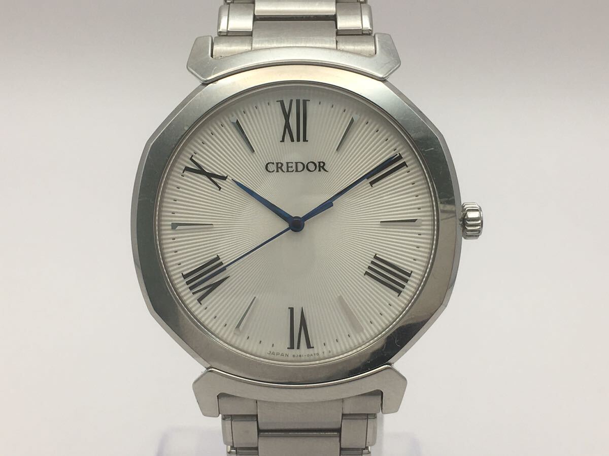 (R259) 稼動 セイコー クレドール リネアルクス GCAR979 8J81-0AS0 SS クォーツ メンズ腕時計 2022年購入 定価41.8万円の画像1