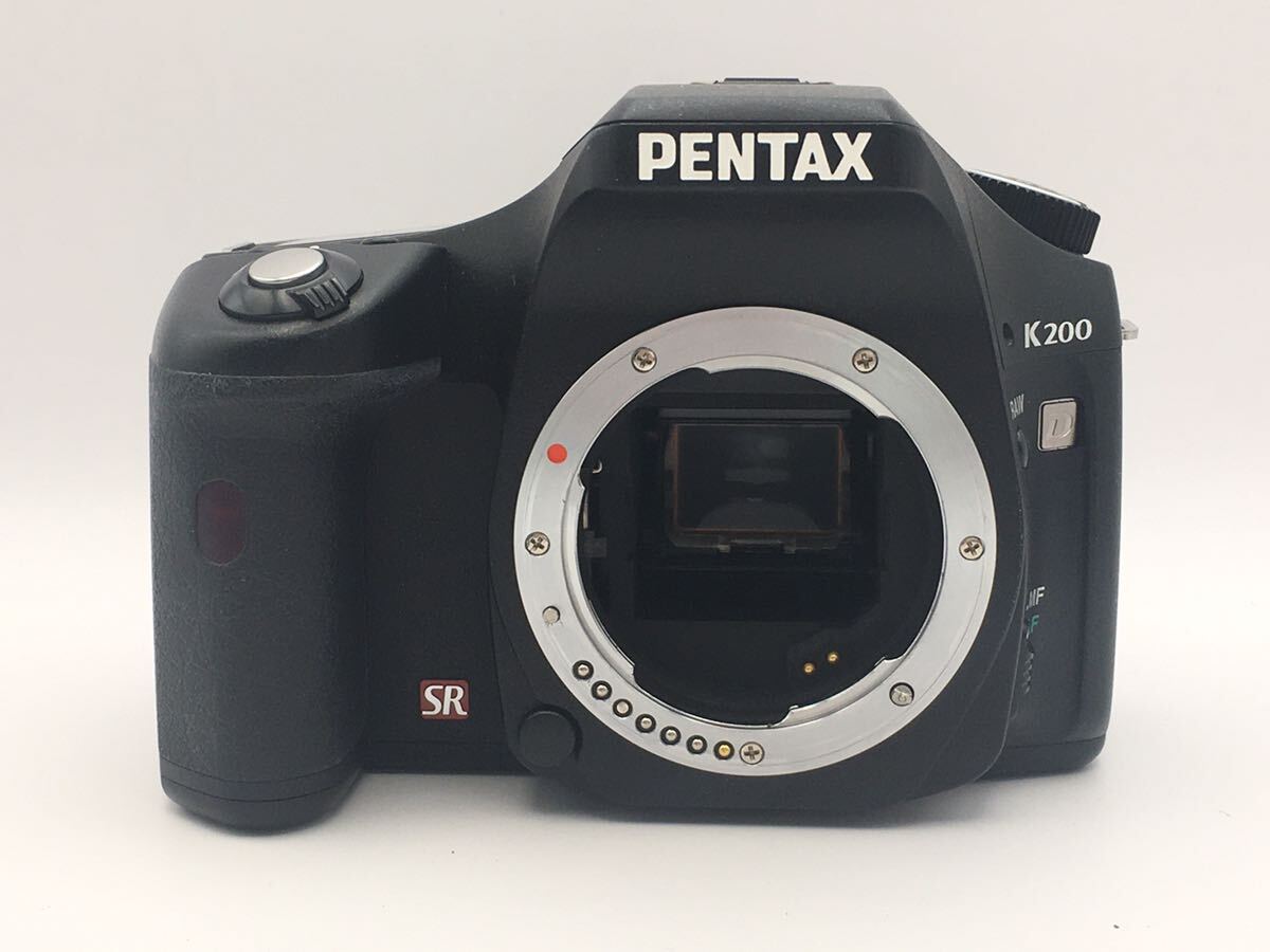 (R261) 動作確認済 ペンタックス K200D ボディ シャッター回数1527回 DA 18-55mm f3.5-5.6 デジタル一眼レフカメラ 標準レンズ セット_画像2