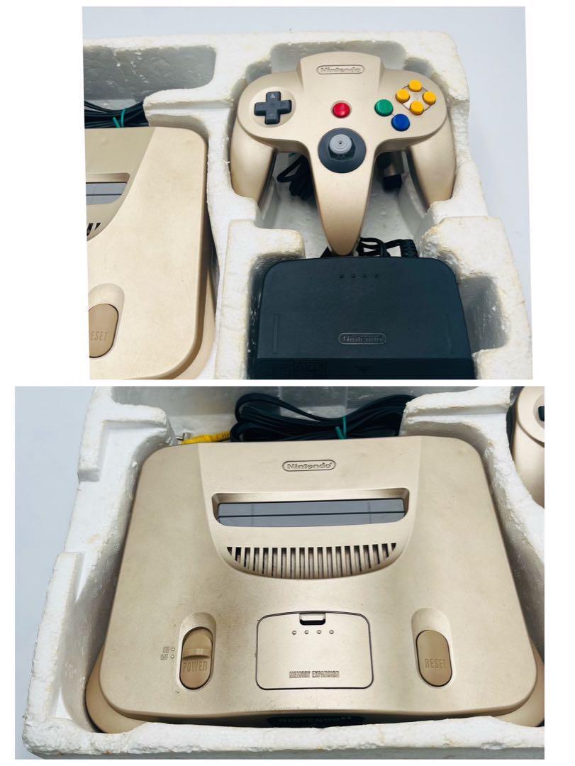 希少】ニンテンドー 64 本体 ゴールド トイザらス限定 箱付き 希少】ニンテンドー 64 本体 ゴールド トイザらス限定 箱付き
