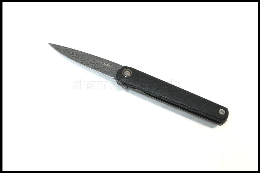 東京)Maniago Knife Makers MKM Zieba 60th Flame Executive フリッパーナイフ ダマスカスドロップポイント FL01-D 10/60_chc-2404013435-ai-081529023_2.jpg