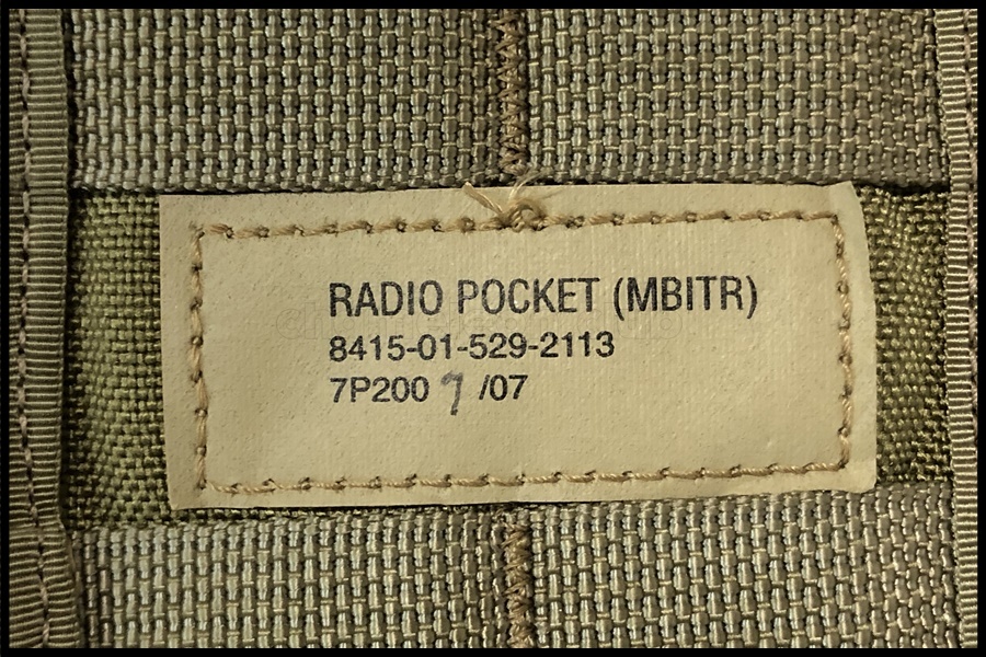 東京)米軍放出品 MBITR ラジオポーチ 2個セット カーキ 実物の画像8