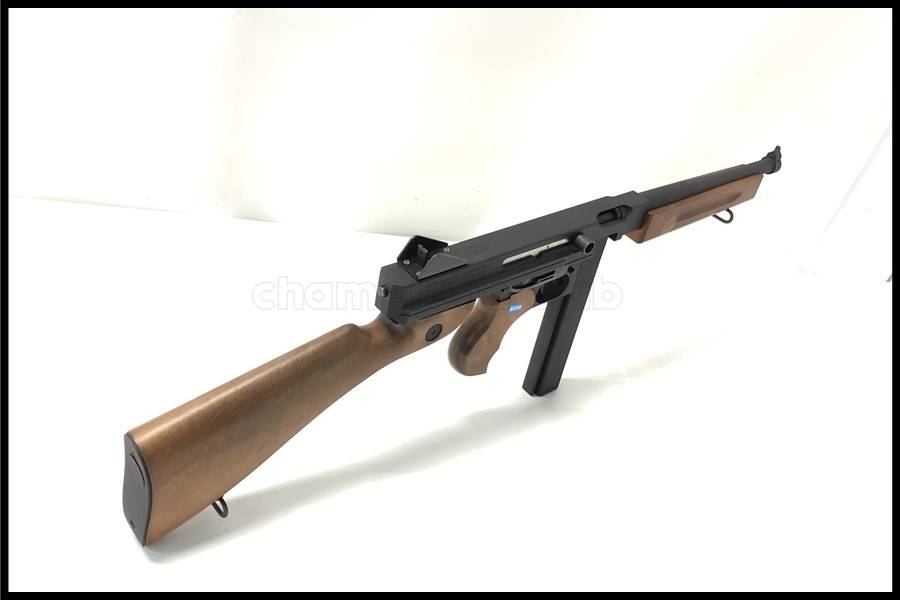 東京)WE/CYBERGUN サイバーガン M1A1 トンプソン ガスブローバック 予備マガジン付の画像4