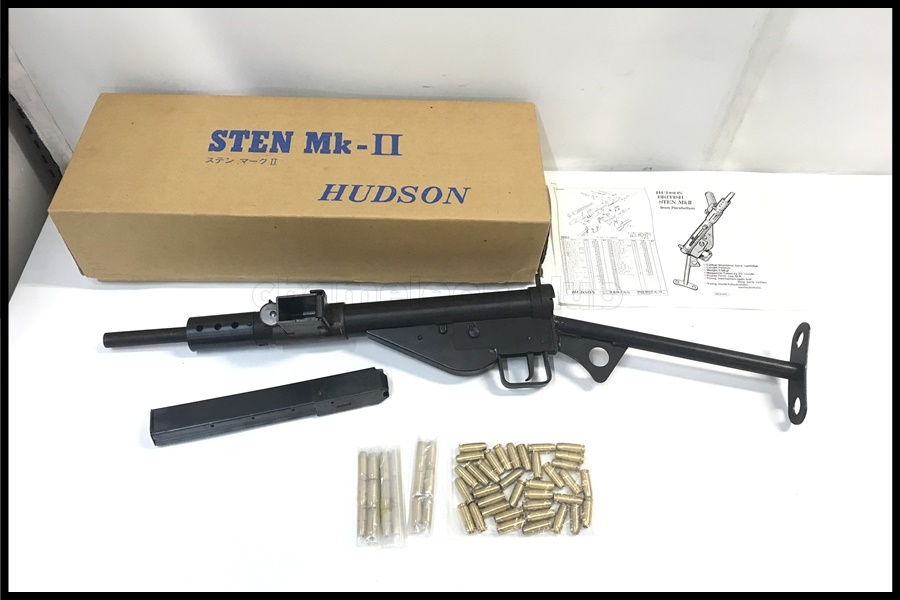 東京)ハドソン STEN Mk2 SMG金属モデルガン 予備カート付 ステンの画像1