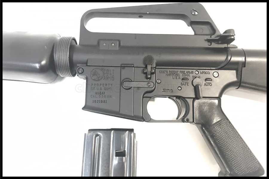 東京)マルシン M16A1 SMG金属モデルガン マットブラック 組立キット完成品 現状品の画像2