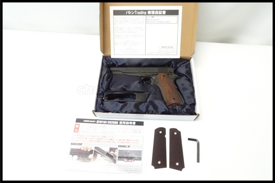 東京)BATON M1911A1 Limited.2 リアルウッド/セラコート CO2ガスブローバック_chc-2404203419-ai-081529136_1.jpg