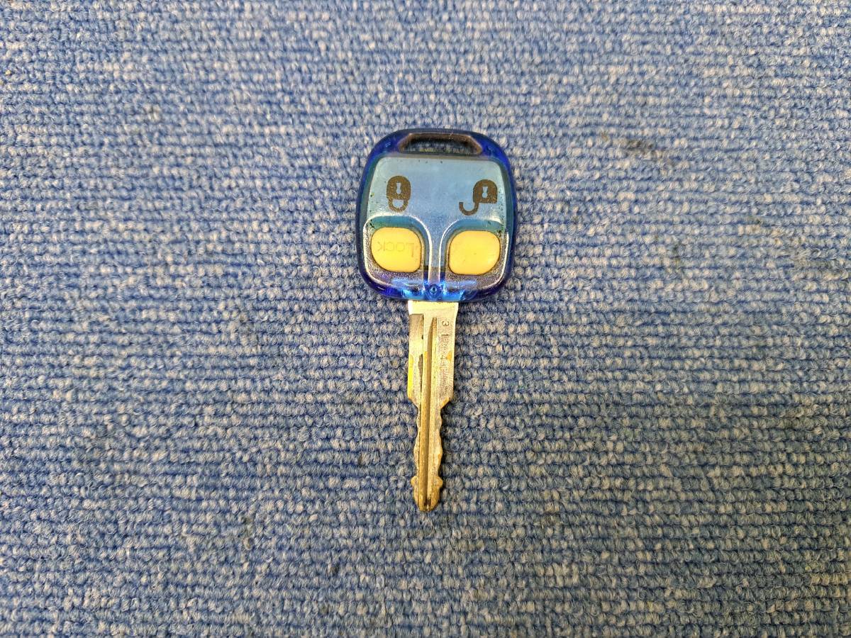 送料300円 三菱 ekワゴン H81W 純正 青スケルトン キーレス リモコンキー キーレスリモコン 基盤 鍵 カギの画像1