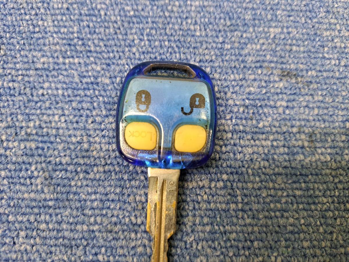 送料300円 三菱 ekワゴン H81W 純正 青スケルトン キーレス リモコンキー キーレスリモコン 基盤 鍵 カギの画像2