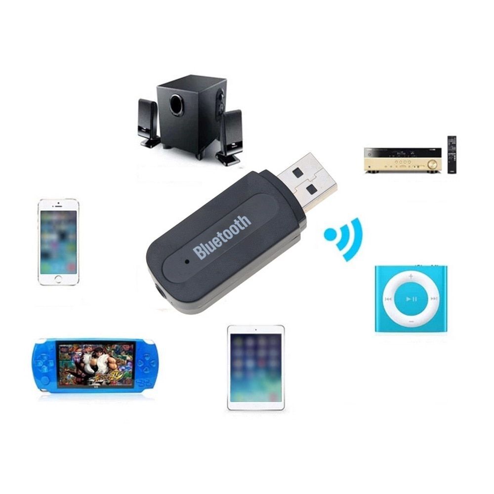 AUX Bluetooth レシーバー ミュージック USB 無線 ブルートゥース ワイヤレス USB ミュージック 車載 車内 据え置き receiver ケーブルの画像3