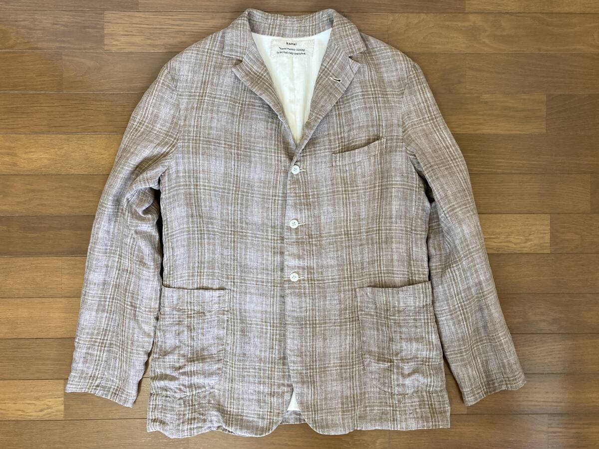 Kaval Narrow 5B jacket Beige check_画像4