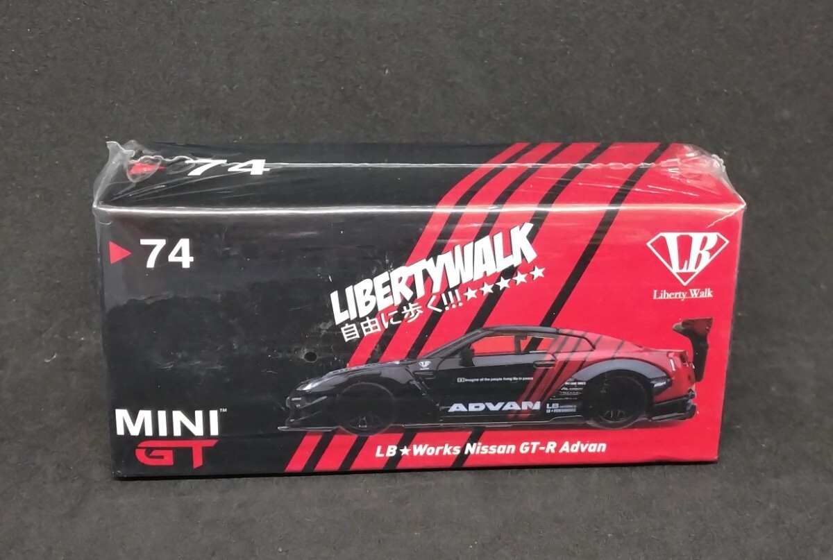 Bibian 比比昂- MINI GT 74 1/64 LB Works Nissan GT-R Advan Bibian 比比昂- MINI GT 74 1/64 LB Works Nissan GT-R Advan