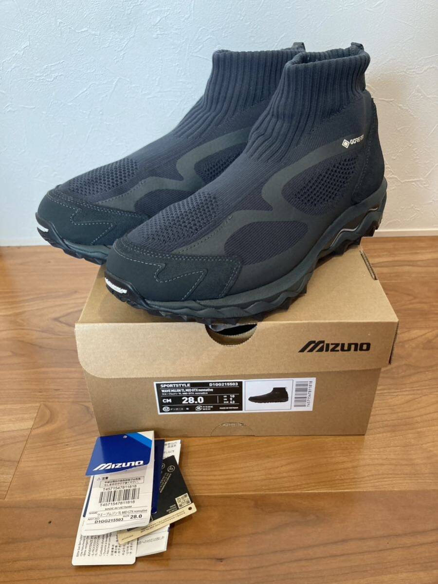 みー 28cm Mizuno Wave Mujin TL Mid GORE-TEX D1GG215503 nonnative