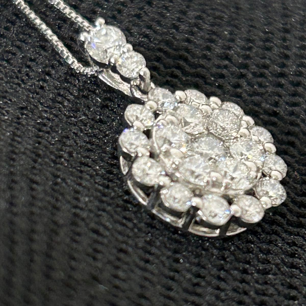 Pt900Pt850 ダイヤモンド ネックレス プラチナ D1.00ct