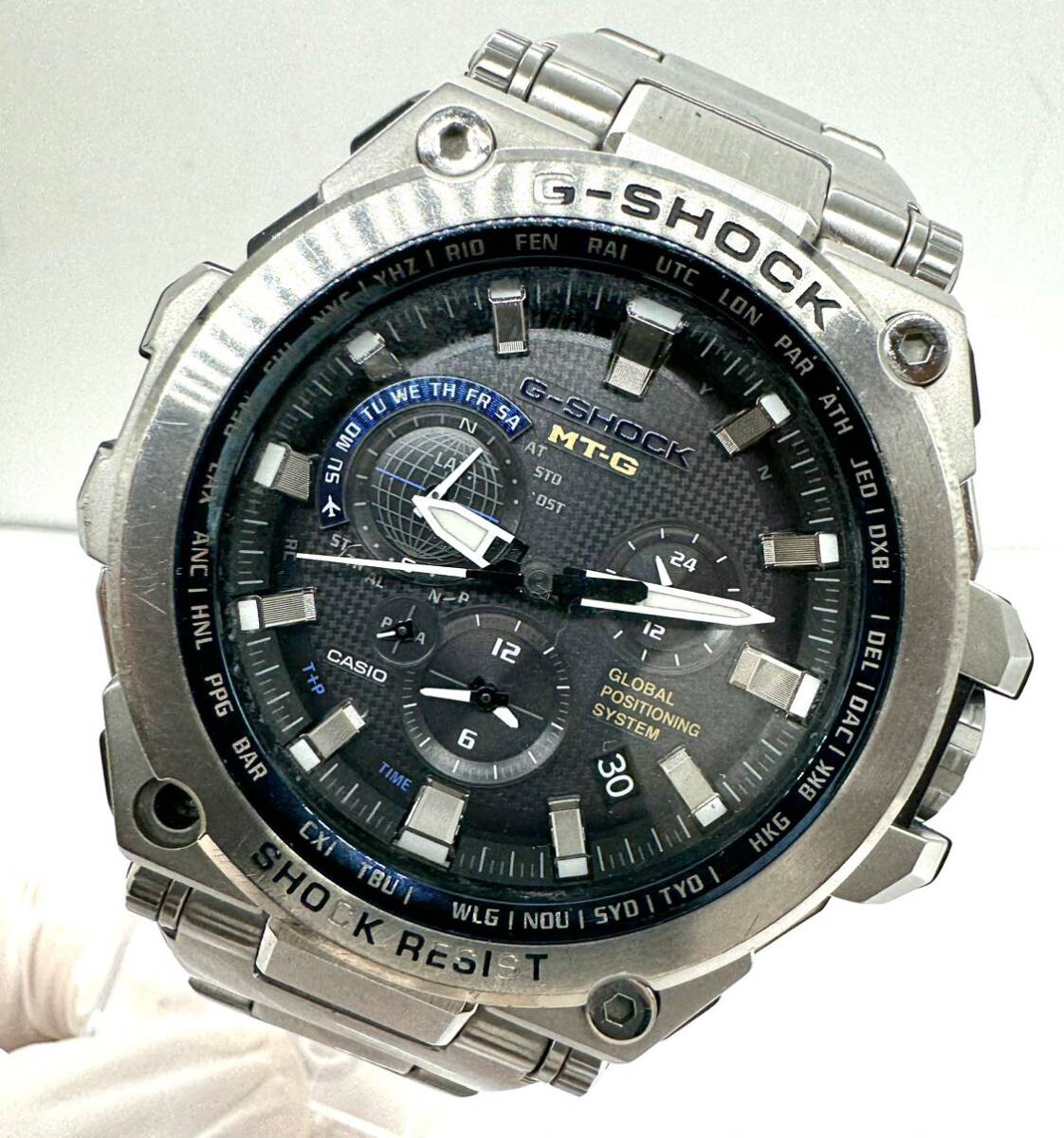 Солнечные наручные часы/аналоговая/нержавеющая сталь/G-Shock/MT-G MTG-G1000D-1A2JF // MT-G