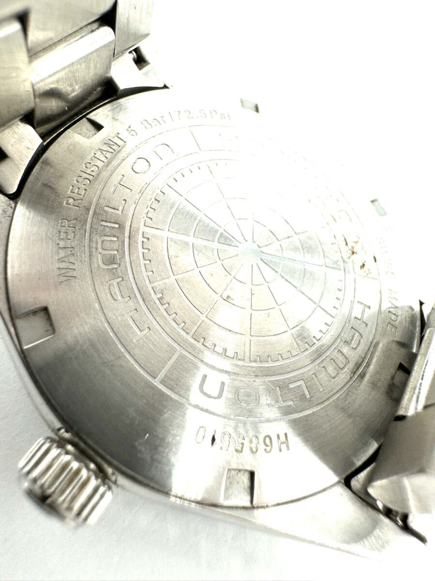 HAMILTON KHAKI ハミルトン カーキ フィールド メンズ クオーツ腕時計 H685510 ブラック _画像8