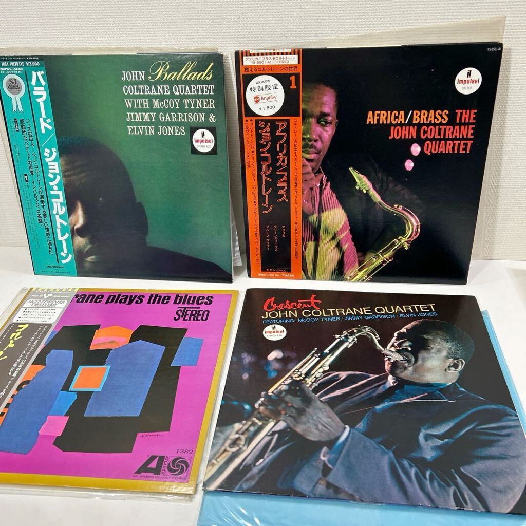 LP 帯付 John Coltrane レコード ジョンコルトレーン　ジャズ　プレイズブルース　バラード　アフリカ/ブラス　カルテット_画像8