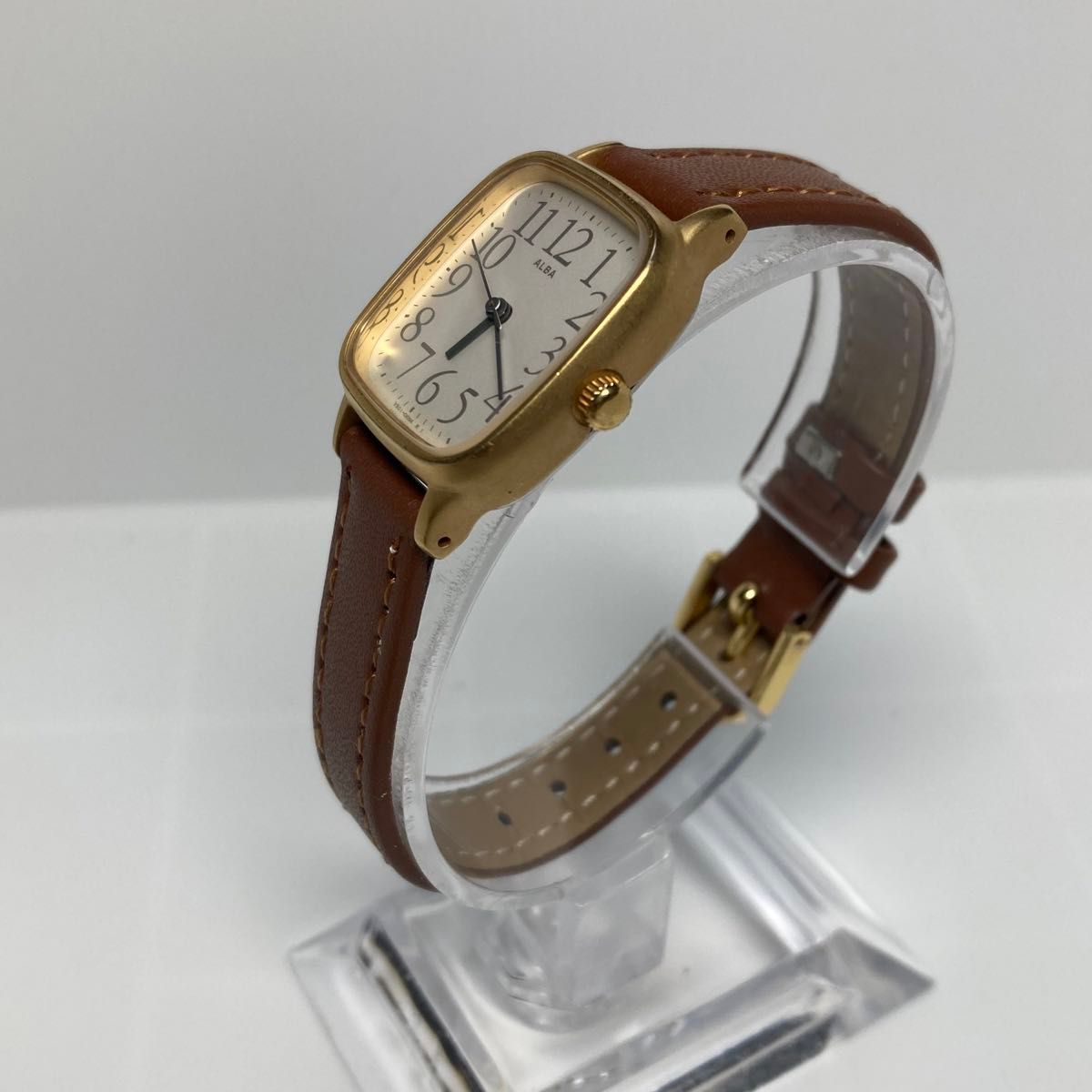 セイコーアルバ　ALBA レディース腕時計　 クオーツ　新品ベルト　稼働品