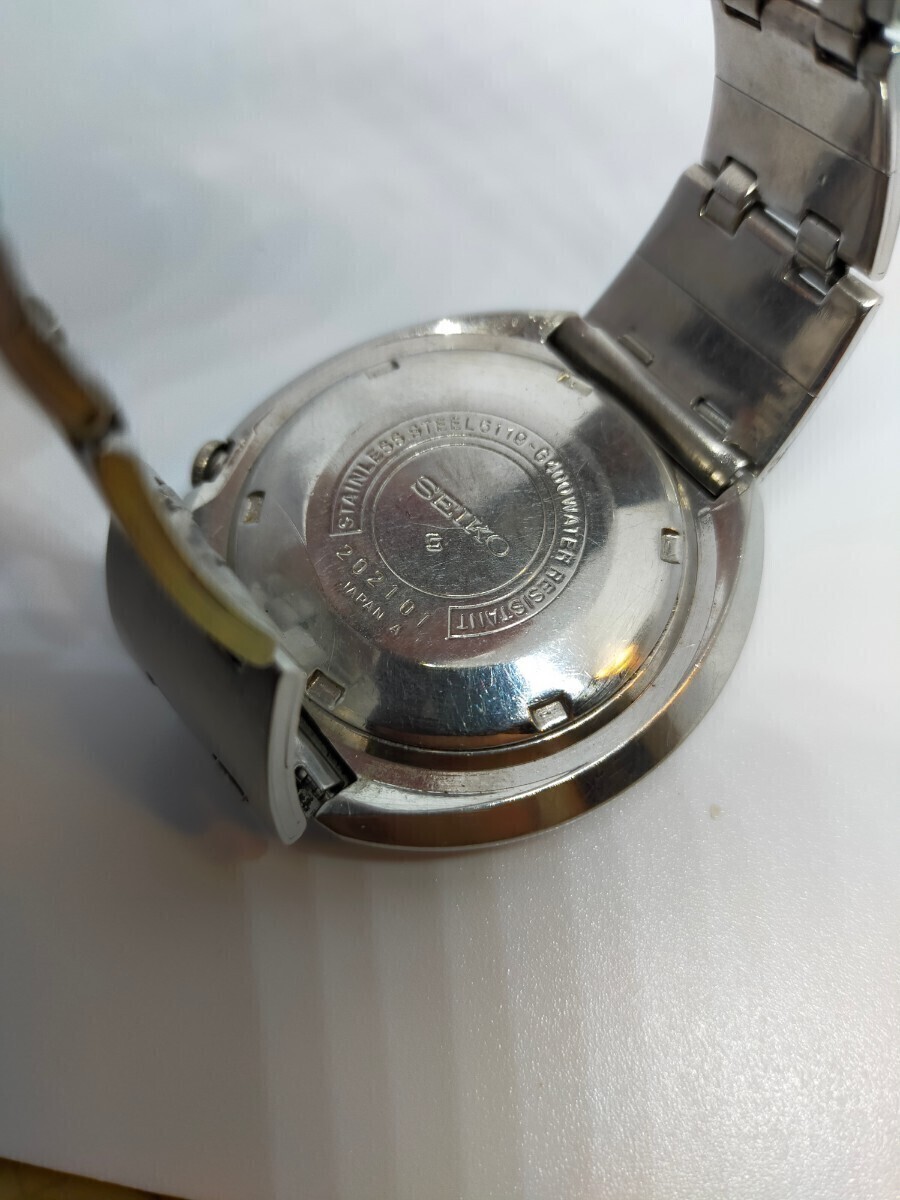 UFO 希少　珍品　レア　SEIKO セイコー　 5スポーツ 21石 6119-6400　ジャンク　オリジナルブレス　5 SPORTS　ファイブスポーツ　_画像10