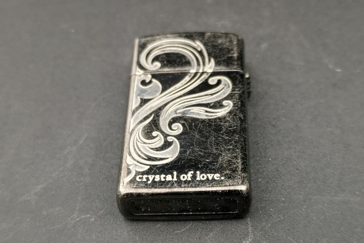 【２０１４年製】Zippo ・crystal of love【シルバー・スリムタイプ】_画像2