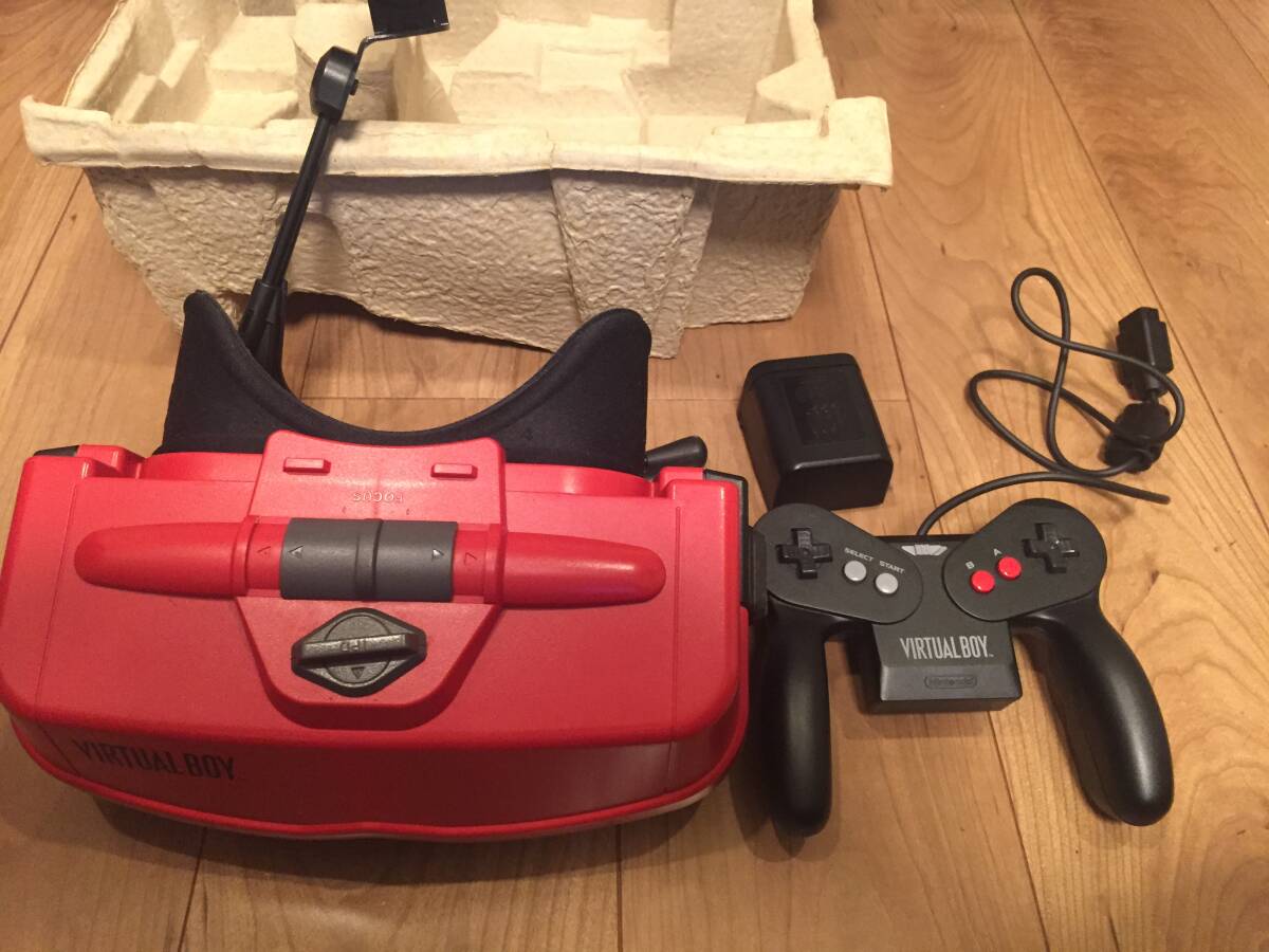 箱付 Nintendo VIRTUAL BOY バーチャルボーイ 3D DISPLAY GAME SYSTEM 任天堂 現状品ソフト1本付きの画像3