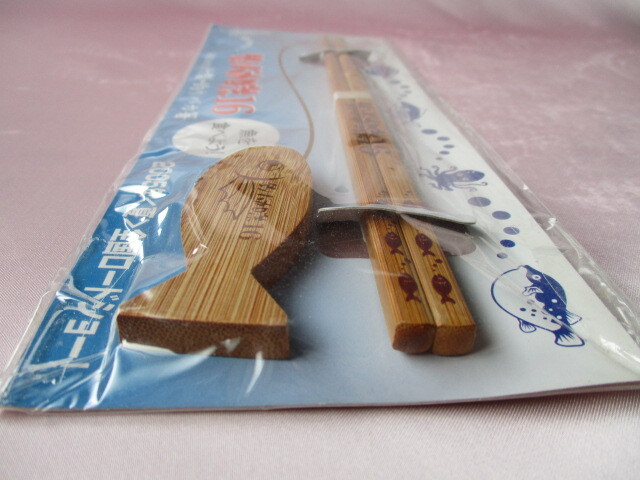 釣りバカ日誌 16 竹製 箸・箸置セット 未開封品の画像4