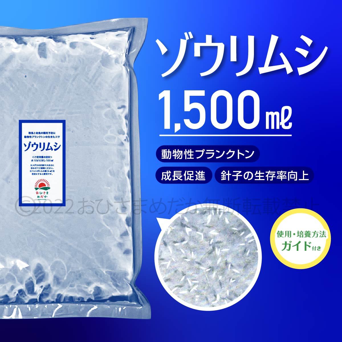 超濃縮 ゾウリムシ 1500ml  めだか メダカ 針子 熱帯魚 ベタ 稚魚  psb  金魚 ミジンコ クロレラ らんちゅう 培養ガイド付きの画像1