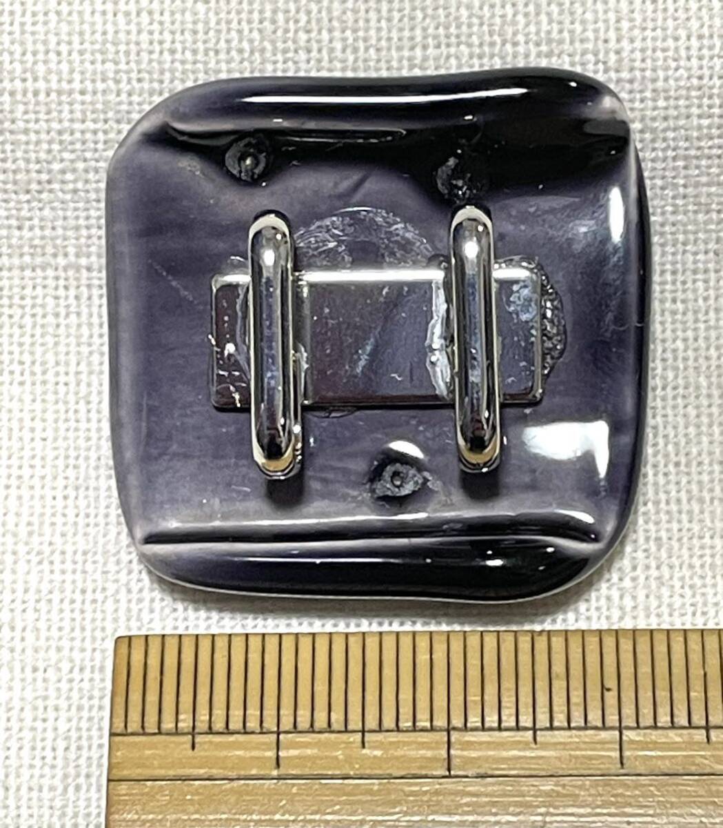 NO.165 帯留め 九谷焼 陶器 リメイク品(帯留 帯飾り 和装小物)ハンドメイド品の画像4