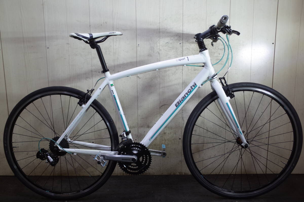 人気良品！ビアンキBianchi csport1 700C アルミ 24速 510mm クロスバイク_画像5