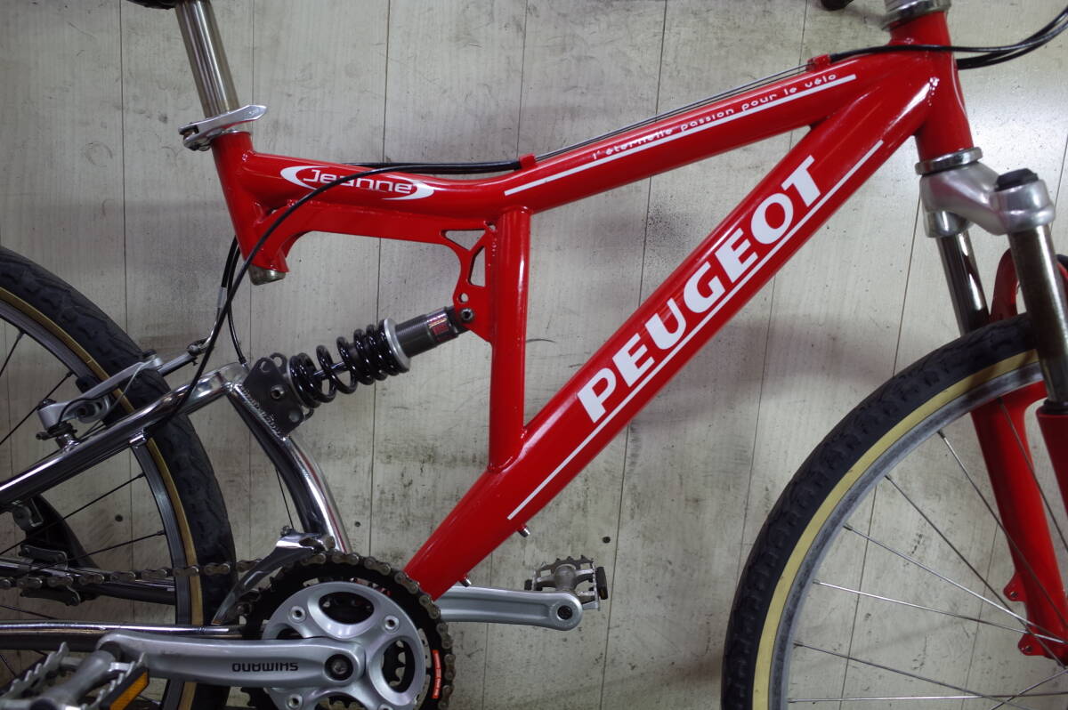 人気良品！PEUGEOTプジョーJEANNE 26型 クロモリ 24速 430mm MTB_画像5