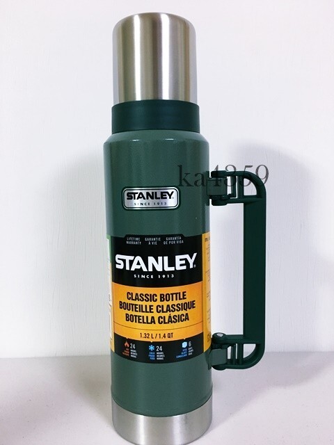 新品 旧ロゴ 希少 STANLEYスタンレー★クラシック 真空ボトル 1.32L グリーン 1.4QT Classic Vacuum Bottle★水筒/バキュームボトル/魔法瓶の画像1