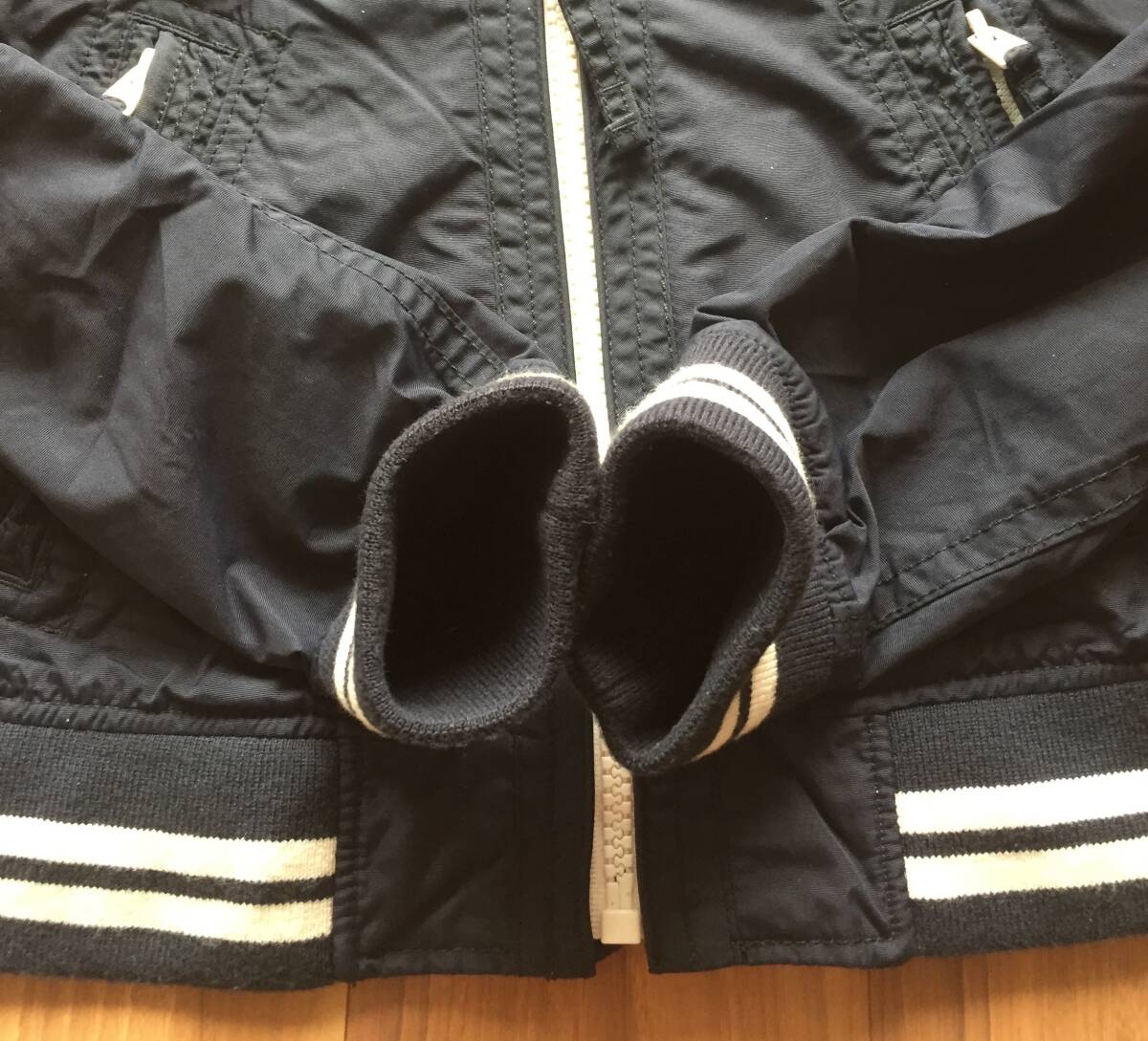 Abercrombie&Fitch アバクロ・SARANAC LAKEウィンドブレーカー/ ナイロンJKT・S・ネイビー・送料520円～の画像6