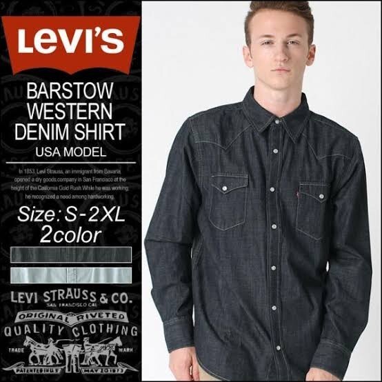 リーバイス　LEVI'S　ウエスタンシャツ デニムシャツ　長袖_画像1