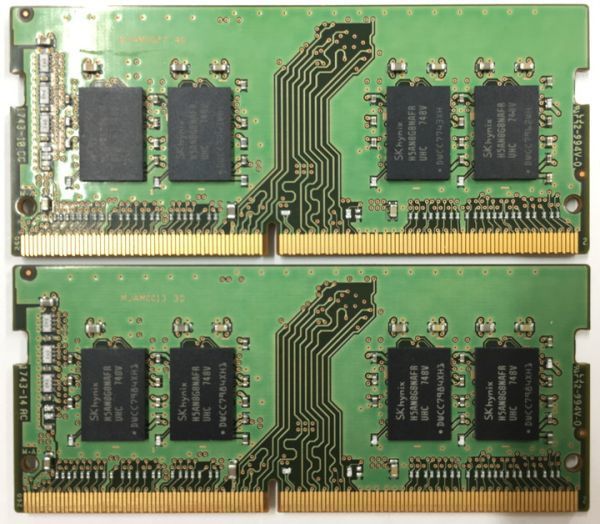 【8GB×2枚組】SKhynix PC4-2400T-SA1-11 計16G 1R×8 中古メモリー ノート用 DDR4-2400 PC4-19200 即決 動作保証【送料無料】の画像3