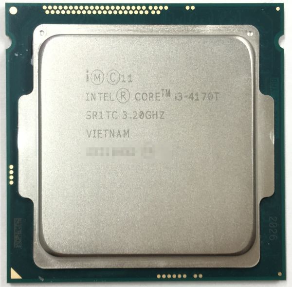 Intel CPU Core i3 4170T ×1枚 3.20GHz SR1TC 2コア ソケット FCLGA1150 デスクトップ用 BIOS起動確認済 即決【中古品】【送料無料】_画像1