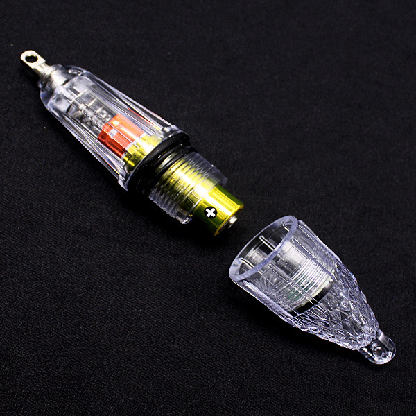 1円～ 集魚灯 2個セット 12cm 水中LED ライト 高輝度 レインボー 水中灯 水中ライト 夜釣り イカ アジ タチウオ イワシ 仕掛け 夜焚き_画像4