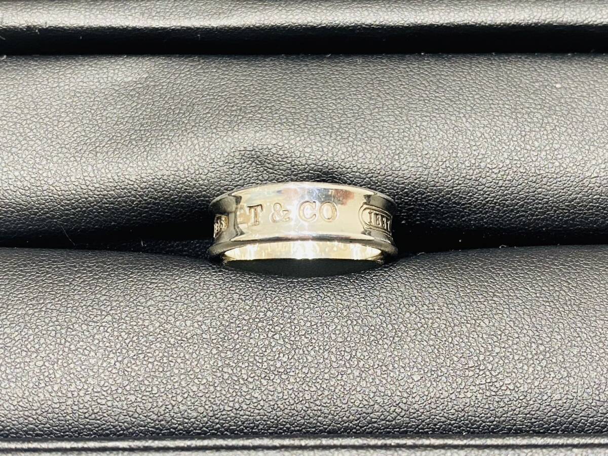 A1903 TIFFANY&Co. 銀製 ナロー リング 約18.5号 8.1g ティファニー 指輪 1837 SV925 刻印あり シルバーの画像1