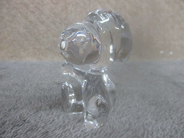 (1737) Baccarat baccarat wellcome Snoopy crystal стекло интерьер фигурка машина палец на ноге n