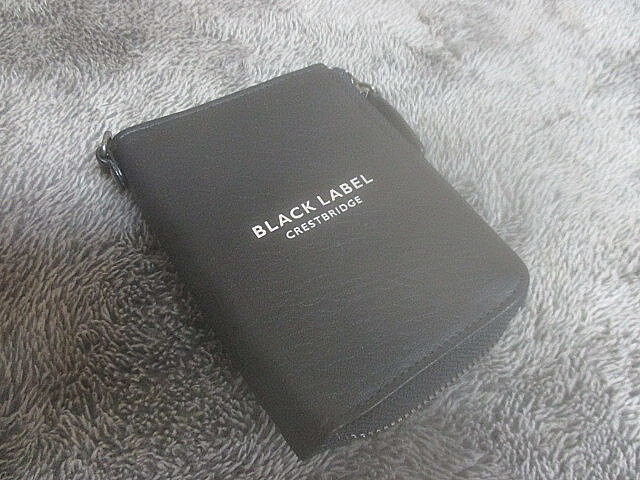 (1778) BLACK LABEL ブラックレーベル 名刺入れ カードケース ビジネスカードホルダー 黒_画像1