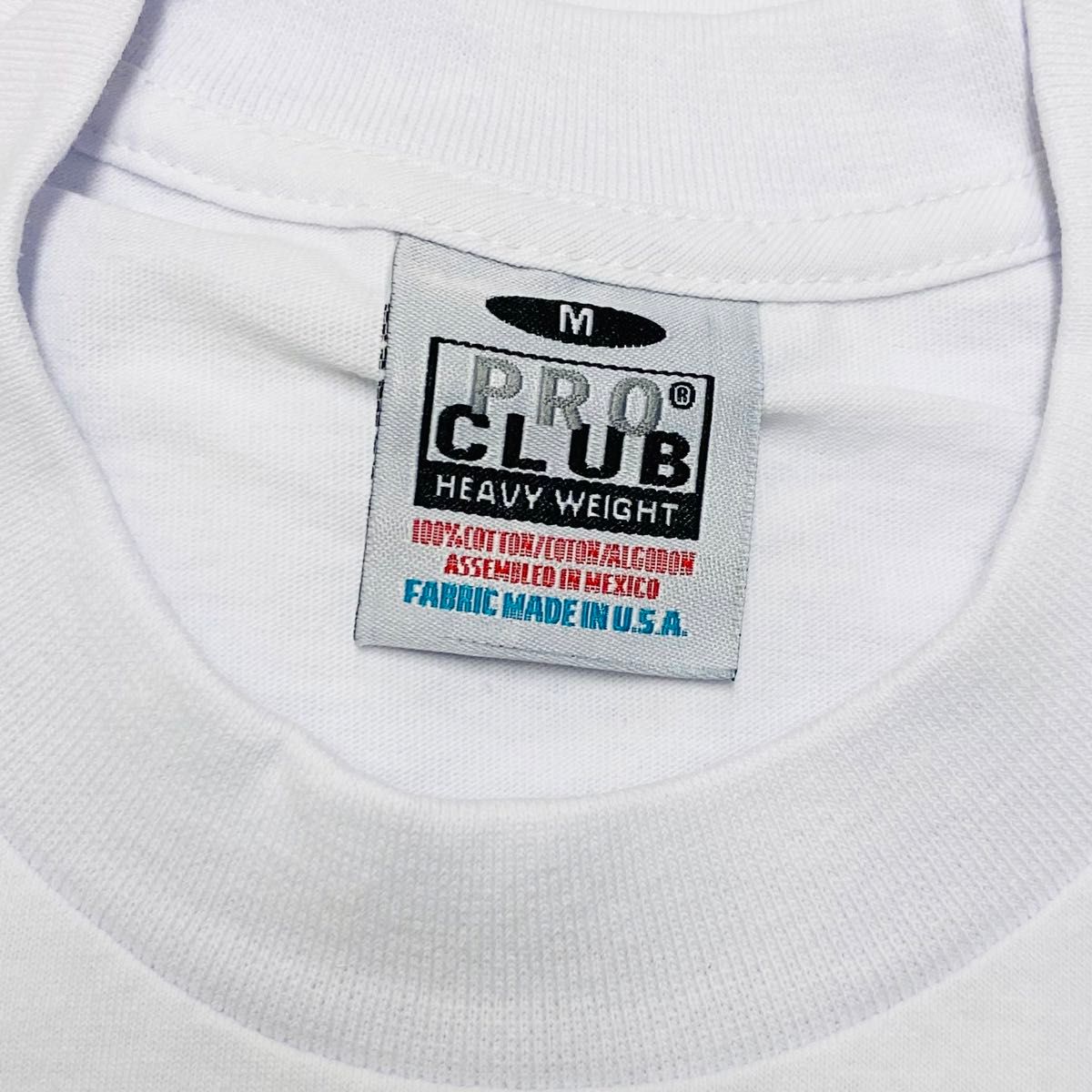 新品未使用 プロクラブ 厚手 無地 半袖Tシャツ 半Ｔ ヘビーウエイト 白 ホワイト Mサイズ PROCLUB