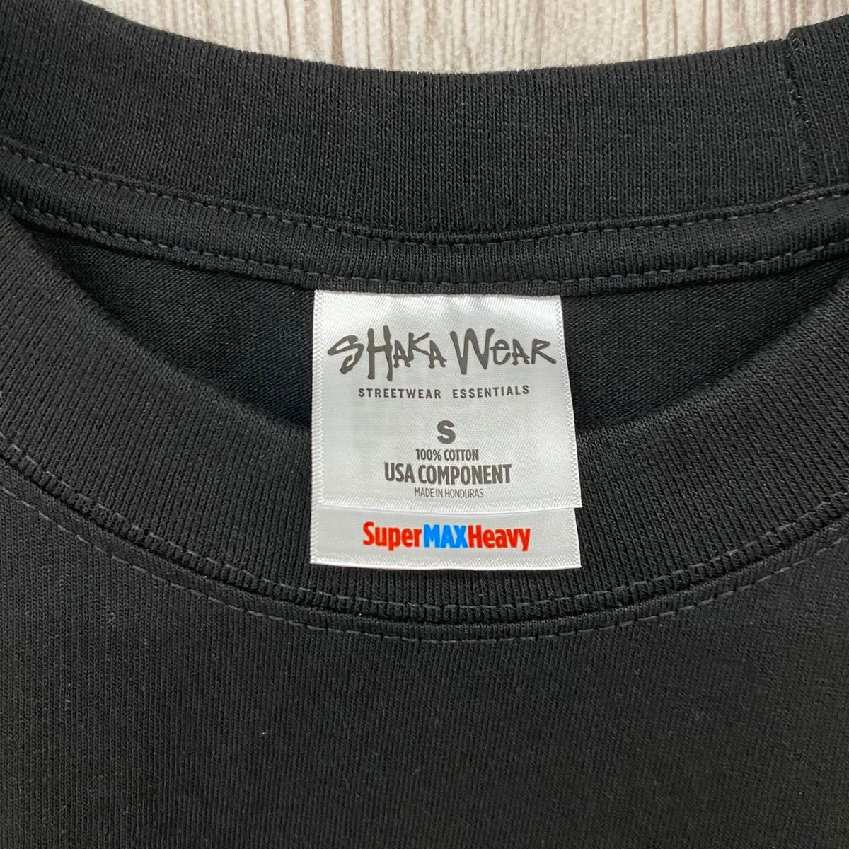 新品未使用 シャカウェア 7.5oz マックスヘビーウエイト 無地 半袖Tシャツ 黒 Sサイズ SHAKAWEAR