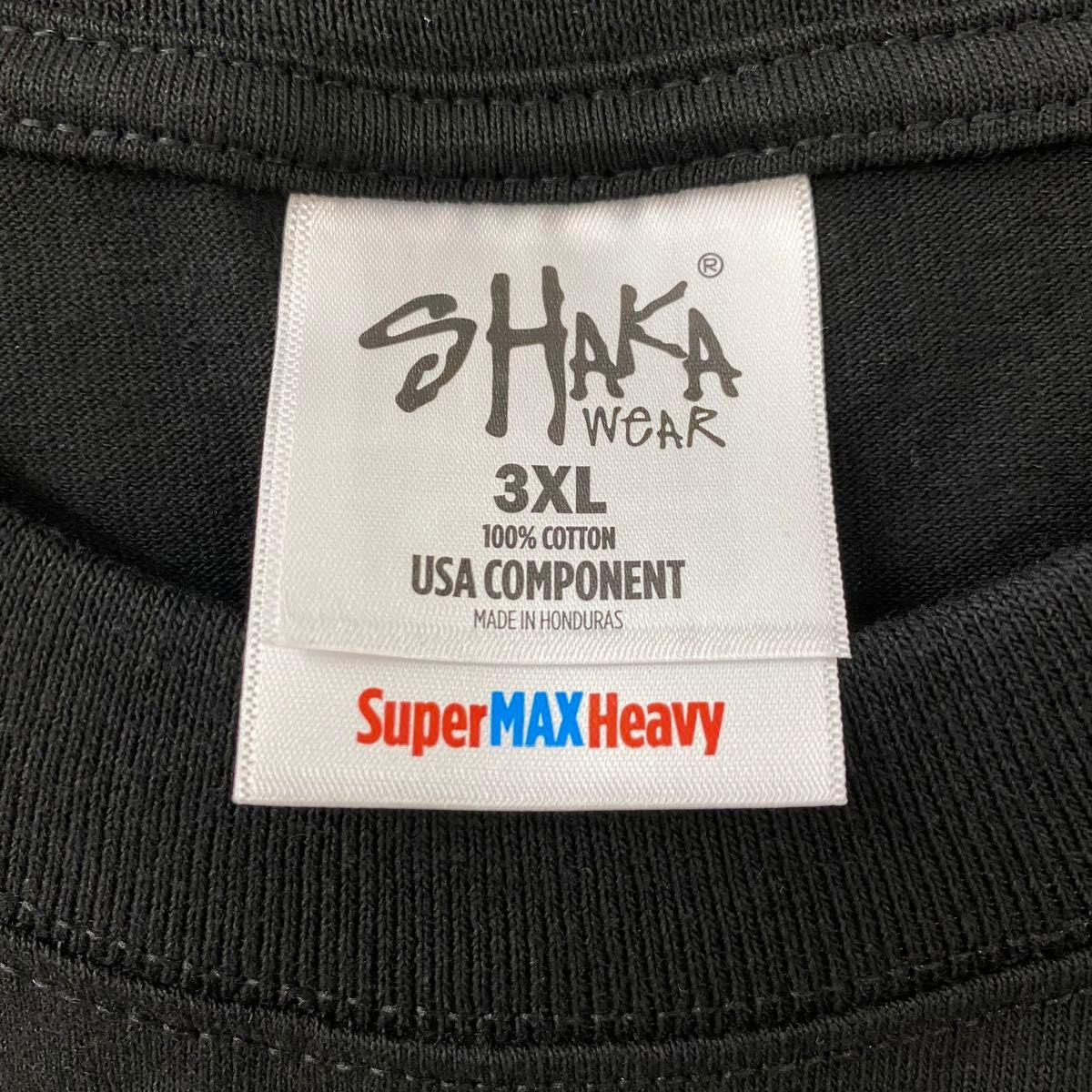 新品未使用 シャカウェア 7.5oz マックスヘビーウエイト 無地 半袖Tシャツ 黒 3XLサイズ SHAKAWEAR