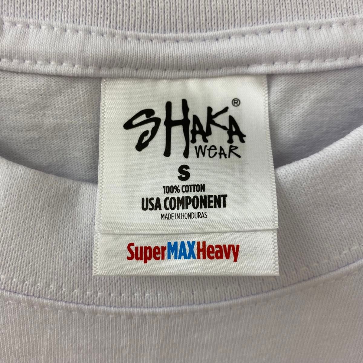 新品未使用 シャカウェア 7.5oz マックスヘビーウエイト 無地 半袖Tシャツ 白黒2枚セット Sサイズ SHAKAWEAR