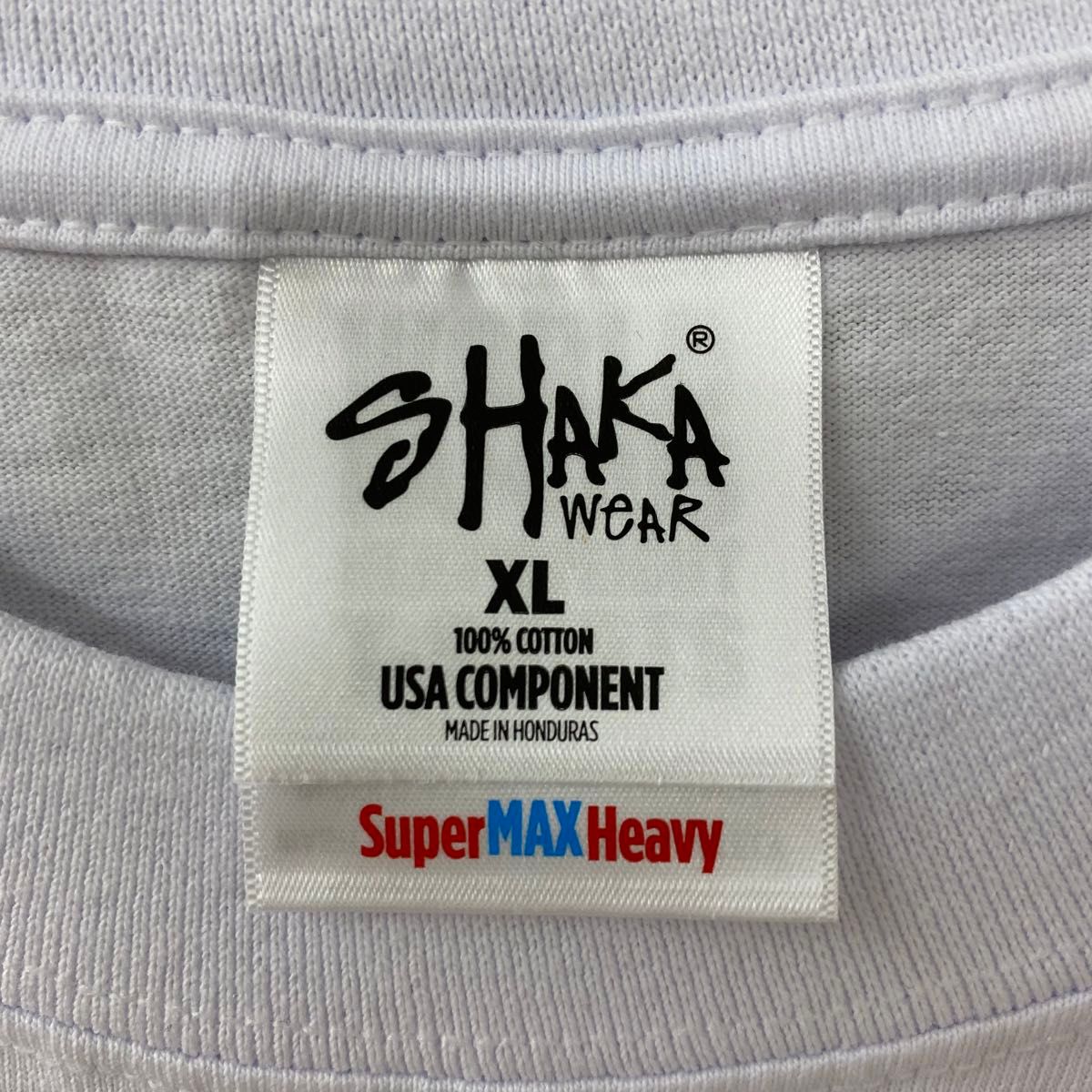 新品未使用 シャカウェア 7.5oz マックスヘビーウエイト 無地 半袖Tシャツ 白2枚セット XLサイズ SHAKAWEAR