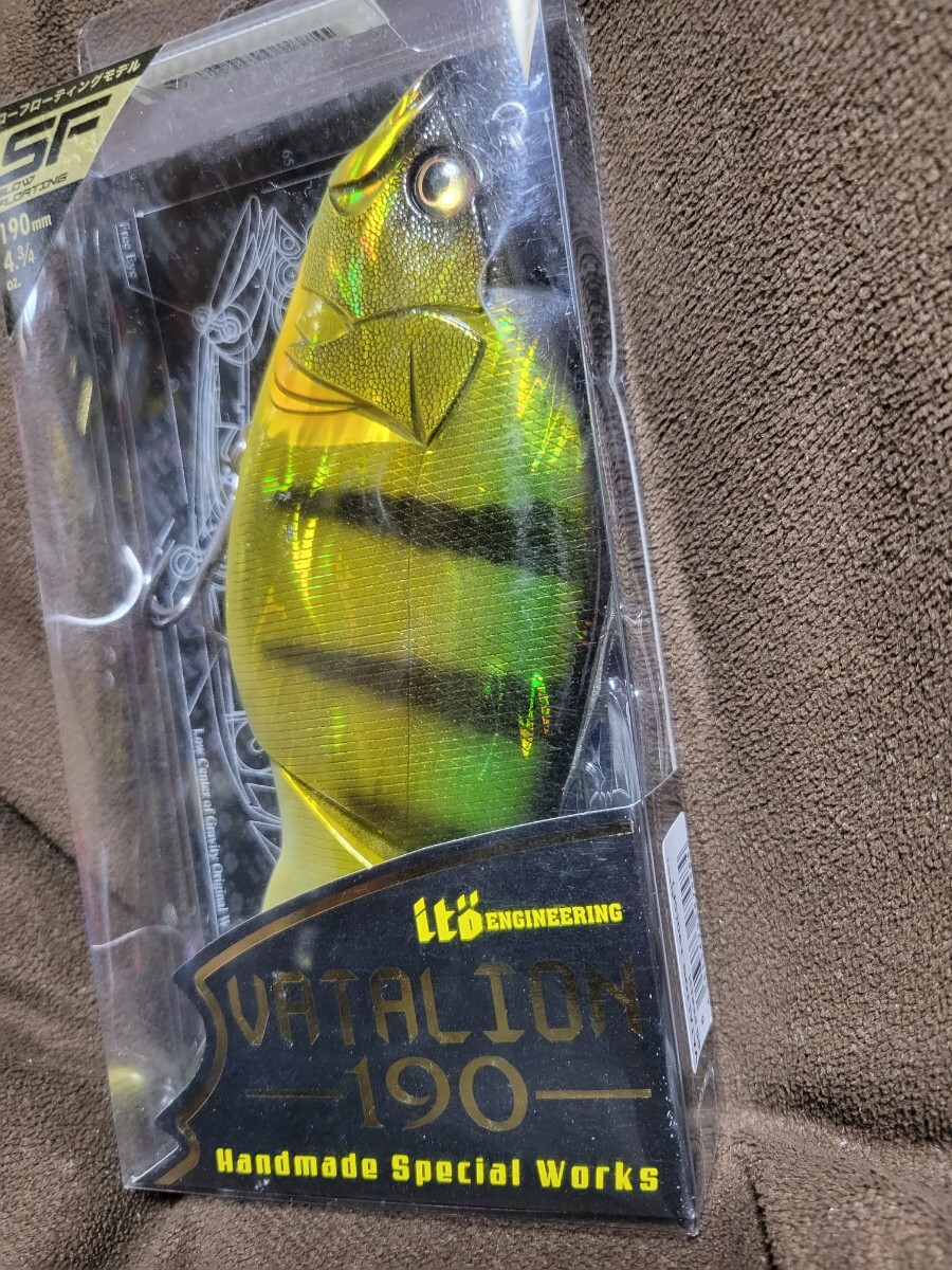 ★Megabass★VATALION 190(SF) メガバス バタリオン 190 SLOW FLOATING GG PERCH 新品 パッケージ傷少有 Length 190mm Weight 4.3/4oz の画像4