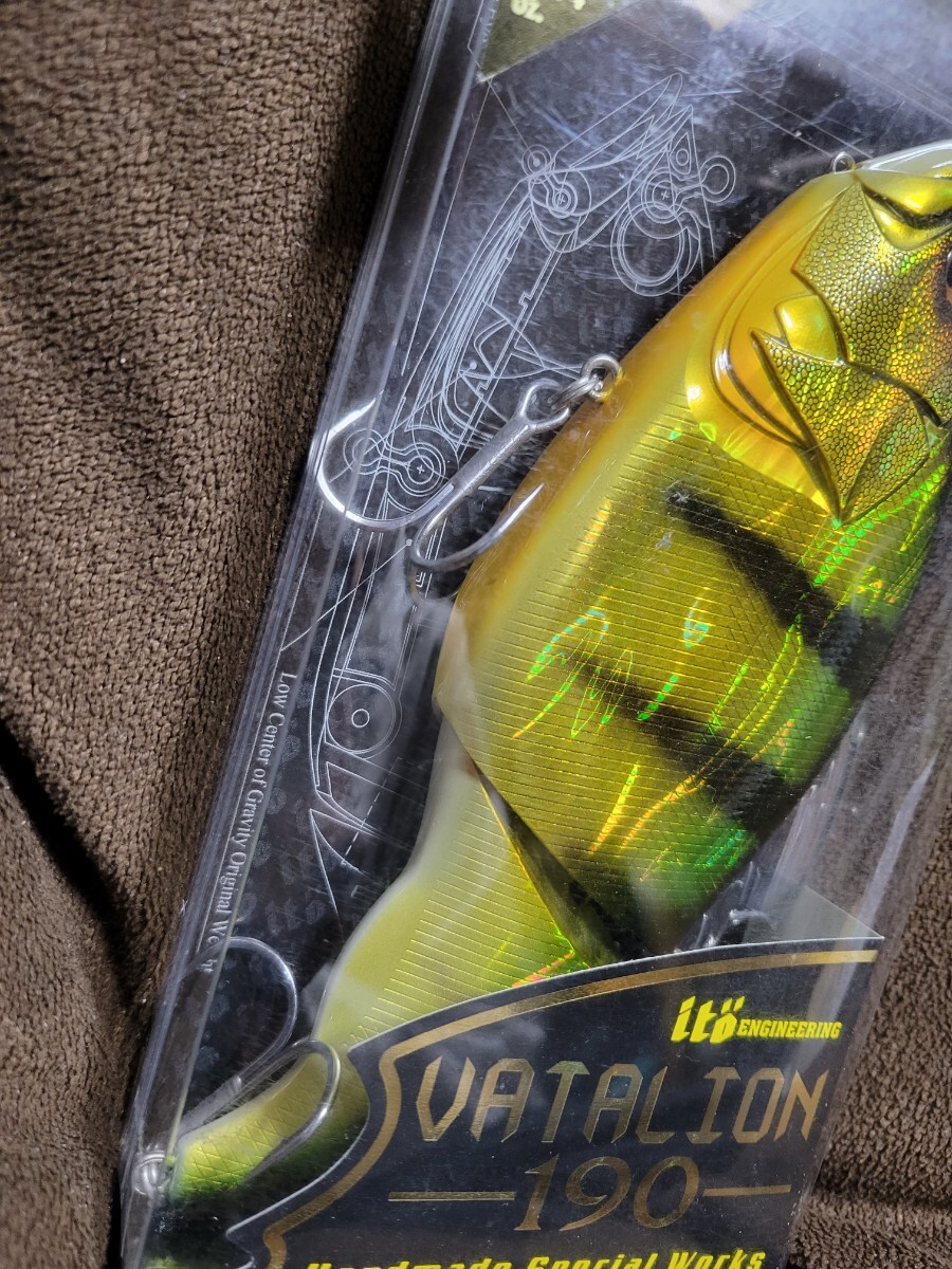★Megabass★VATALION 190(SF) メガバス バタリオン 190 SLOW FLOATING GG PERCH 新品 パッケージ傷少有 Length 190mm Weight 4.3/4oz の画像5