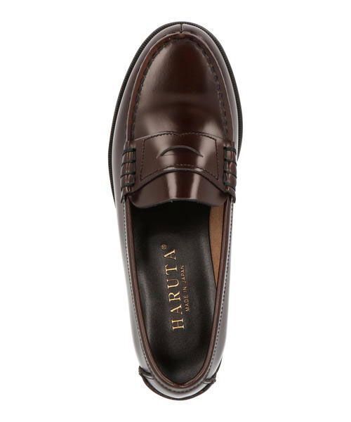  postage 300 jpy ( tax included )#jt077# lady's Hal ta coin Loafer Brown 23.0cm 8690 jpy corresponding [sin ok ]