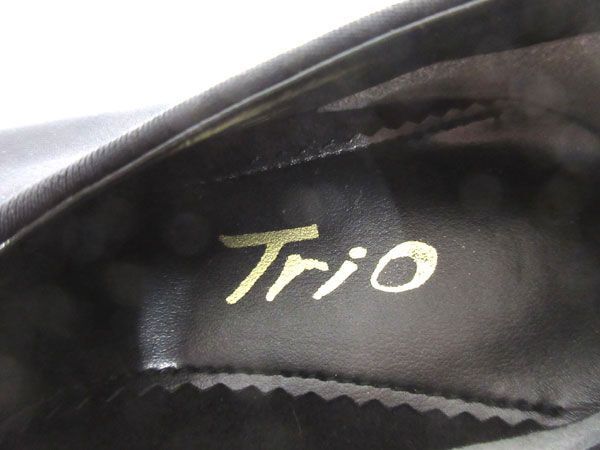 送料300円(税込)■we323■レディース Trio パンプス ブラック 24cm 16280円相当【シンオク】_画像7