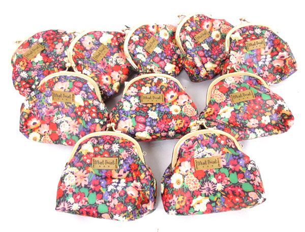  postage 300 jpy ( tax included )#yk527# lady's mint point coin case floral print 10 point [sin ok ]