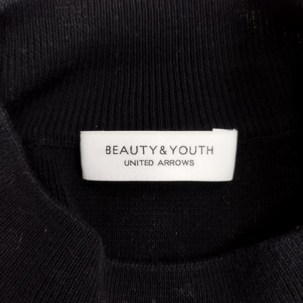 Z932 BEAUTY&YOUTH UNITED ARROWS ビューティーアンドユース ユナイテッドアローズ コットン フルニードル ニット セーター レディース_画像8